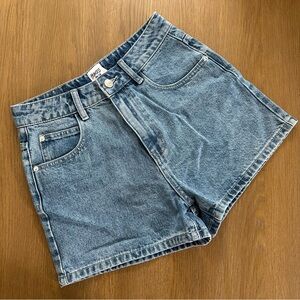 Princess Polly Tropicana High-Rise Blue Denim Women’s Shorts